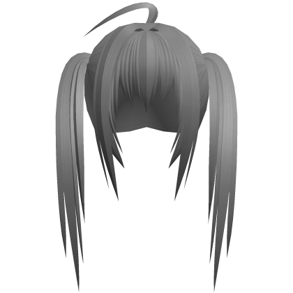 ʚ cute chibi moe long grey pigtails ɞ Roblox item