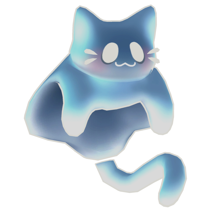 Blue Ghost Cat on your head