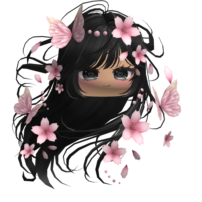 Mystical Sakura Windy Hair (Black)