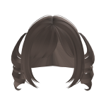 ♡ ꒰ FREE kawaii short pigtails in ash brown ꒱