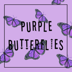 purple butterflies !!