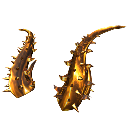 Gold Spike Iron Horns Roblox item