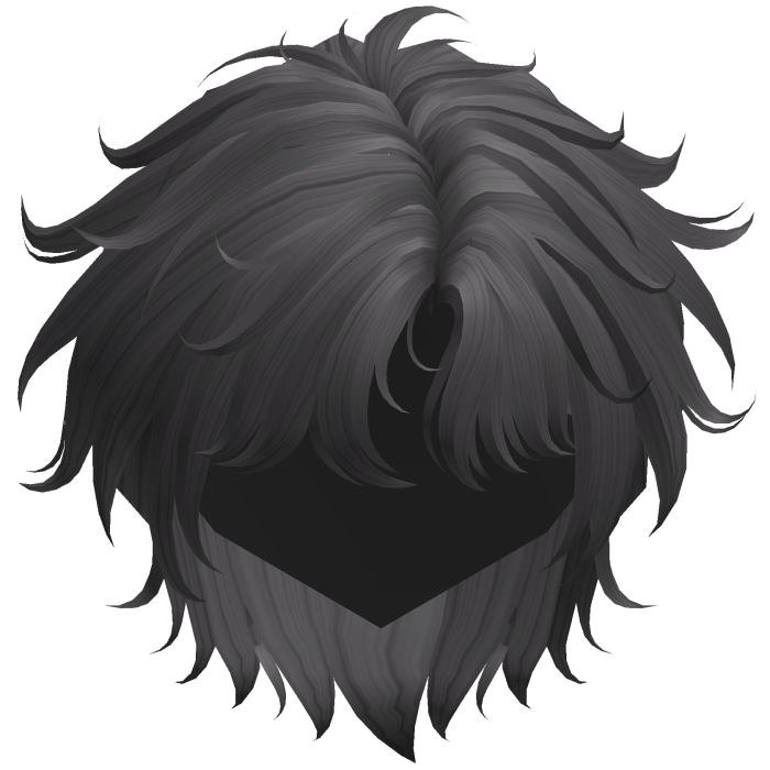 Gray Fluffy Messy Korean Idol Hair