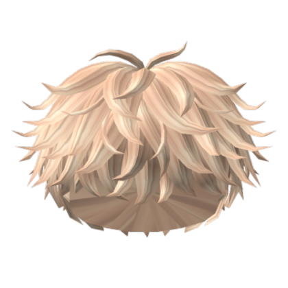 Fluffy Blonde Hair Roblox decal