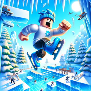 Obby But You're on Ice Skates