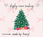 ~display name ranking~ <3