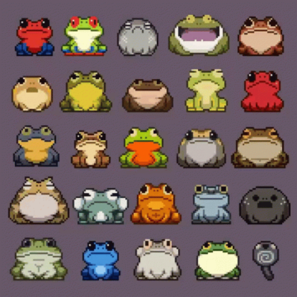 frog pixel art Roblox decal