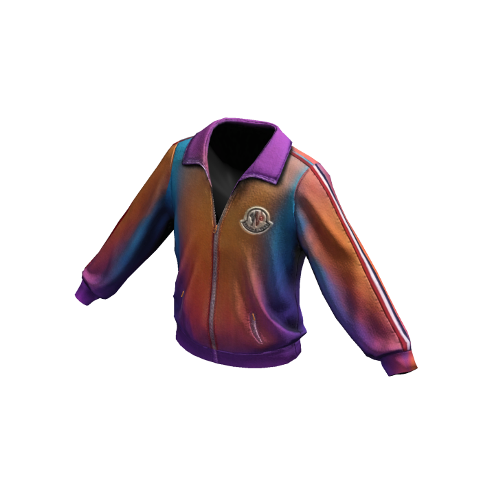 Multicolor Gradient Track Jacket