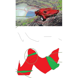 Drive a car of a cliff