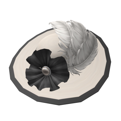 Elegant Feathered Fascinator Hat (Cream)