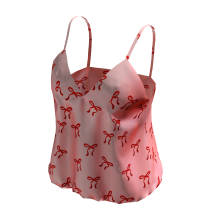 Pink Bow Pajama Top thumbnail