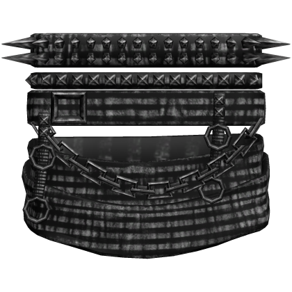 1.0 right stripe vkei studded spiked chain armband Roblox item