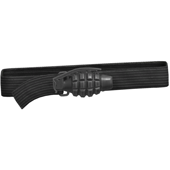 Y2k Grunge Grenade Belt Gray 1.0