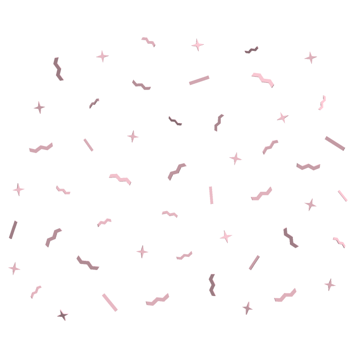 ♡ pink birthday confetti aura