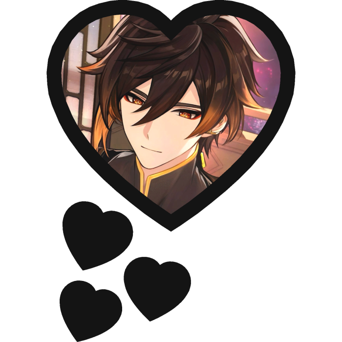 Zhongli Thinking Hearts Genshin Impact