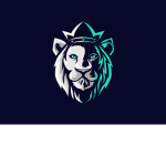 White Blue Lion