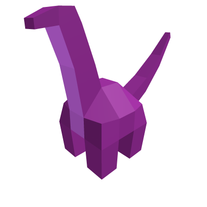 PURPLE DINOSAUR SHOULDER PET thumbnail