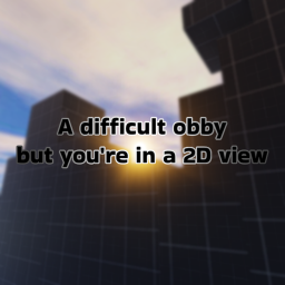 A difficult obby but you're in a 2D view