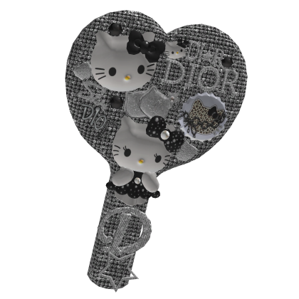 Midnight Black Dior Kitty Mirror Roblox item