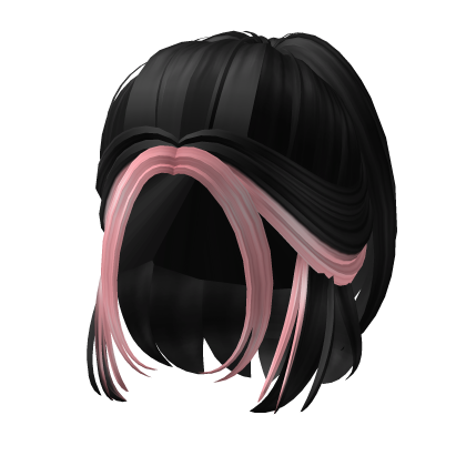 Cheap Y2K Ponytail (Black to Pink) Roblox item