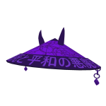 Amethyst Lightning Oni Samurai Hat