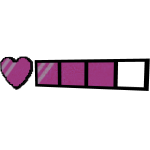 Valentine Pink 8-Bit Health HP Bar