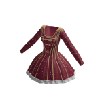 ♾️ Burgundy Christmas star dress