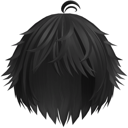 Black Cute Messy Kawaii Anime Boy Hair