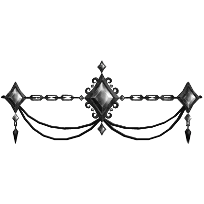 Halloween Gothic Gem Waist Chain (Black) 3.0