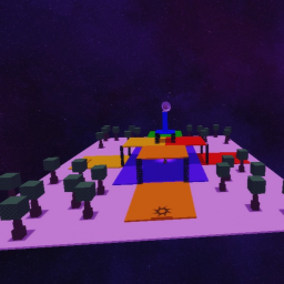 Sword Fight On The Colorful Fortress