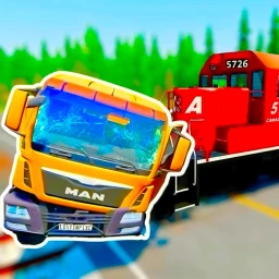 Trains Vs Cars and Trucks 🚄 💥 🚗 icon