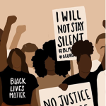 Black lives matter group friends and an family