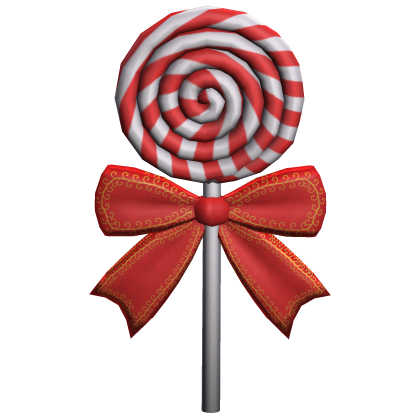 Christmas Lollipop w/ Red Ribbon