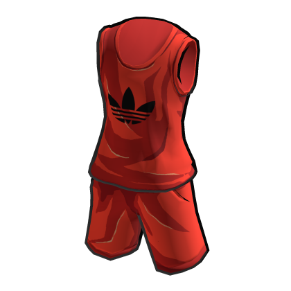 adidas Toon Shaded Red Tank Top & Shorts thumbnail
