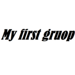 Yay! My First Group!