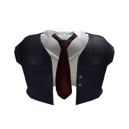 ♡ sweet deep blue with red tie school girl uniform Roblox item