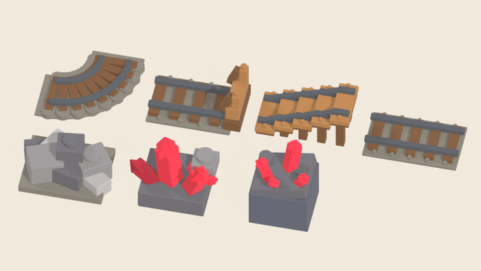 Studs Ore and Mining Pack x70 Blocky Crystals preview 9