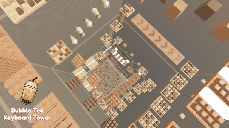 Bubble Tea Keyboard Tower 🍵 screenshot 2