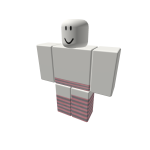 Pink and Grey Striped Pants