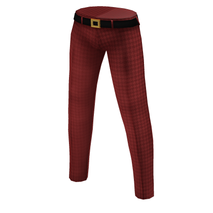 Slim Fit Trousers | Red