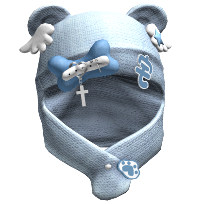 Blue Kawaii Cozy Wings Hood Roblox item