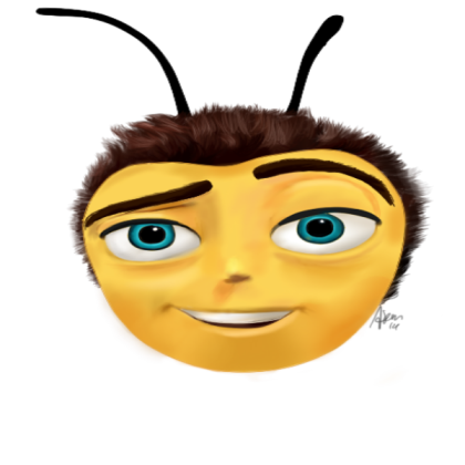 Barry Bee Head (Transparent) Roblox decal