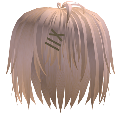 Blonde Messy Emo Hairstyle Roblox item