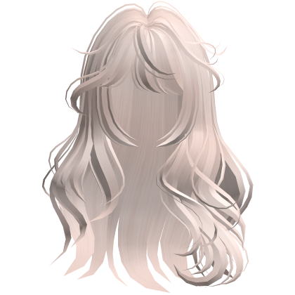 Platinum Blonde Lush Wavy Anime Hair 