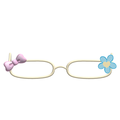 ♡ Kawaii Pastel Decora Rainbow Bunny Glasses Roblox item