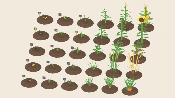 Plant Growth Stages Pack x60 Seed Sprout Harvest preview 2