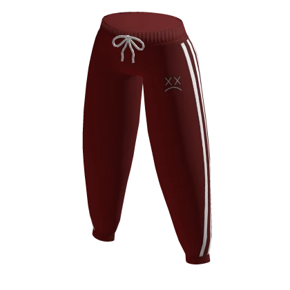 Red adidas pants roblox hotsell