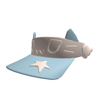 🎀 Cute Star Kitty Winged Visor 🎀