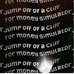 Jump off of a cliff for money simulator icon