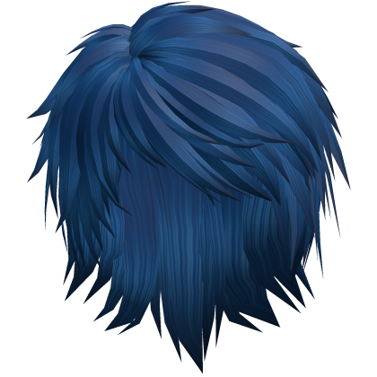 blue emo hair